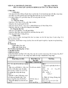 Giáo án Vật lí 9 - Tuần 19 - Năm học 2023-2024