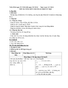 Giáo án Vật lí 9 - Tuần 28 - Năm học 2023-2024